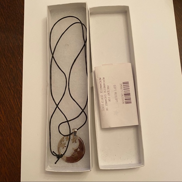 Macy’s sterling silver stars moon pendant necklace - Picture 8 of 11